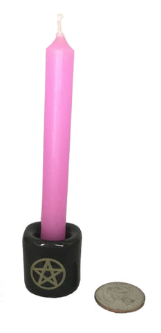 Chime Candle, Pink - 3.75" x .5"