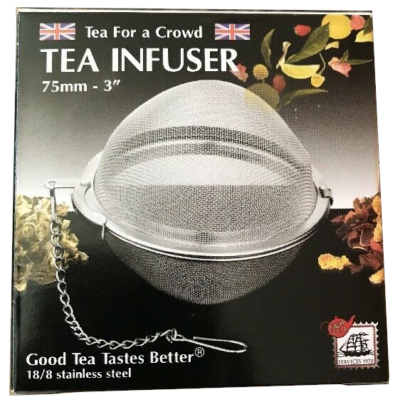 Tea Ball Stainless Steel Mesh,  3 inch (75mm)