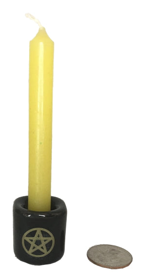 Chime Candle, Yellow - 3.75" x .5"